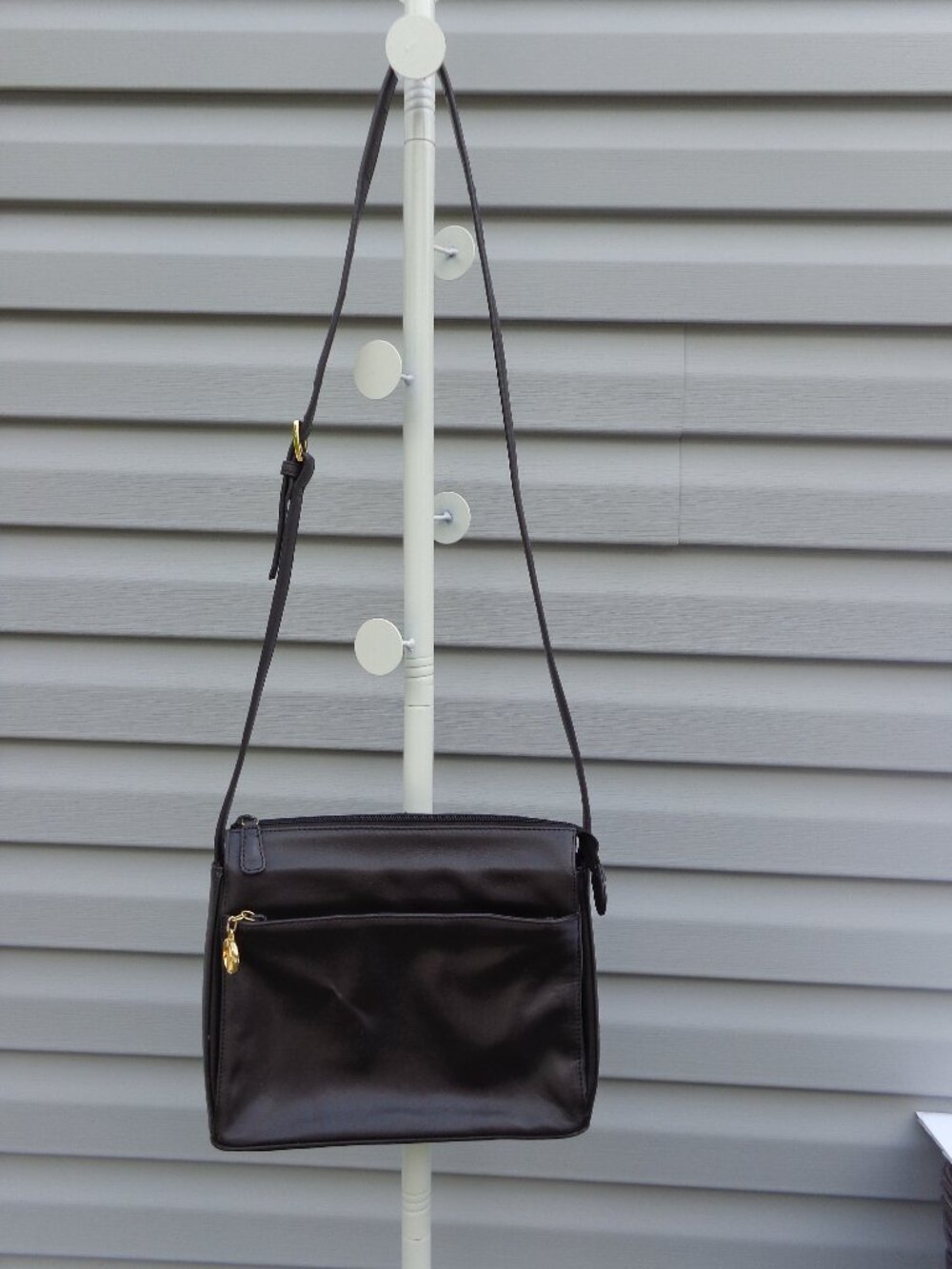 Giani  Bernini Black Leather Purse Shoulder / Crossbody Bag